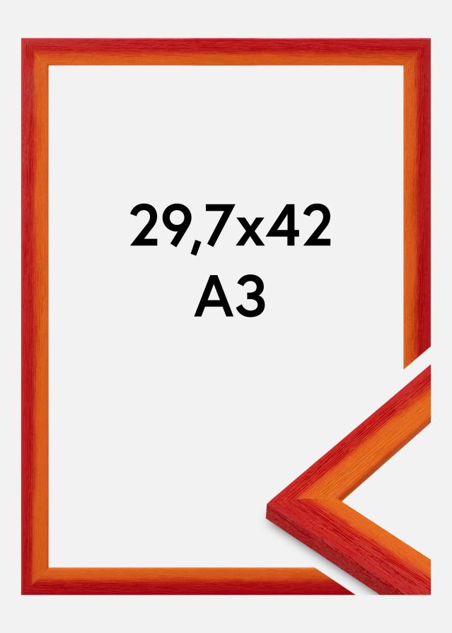 Jämtlands Ramfabrik Rahmen Cornwall Acrylglas Rot 29,7x42 cm (A3)