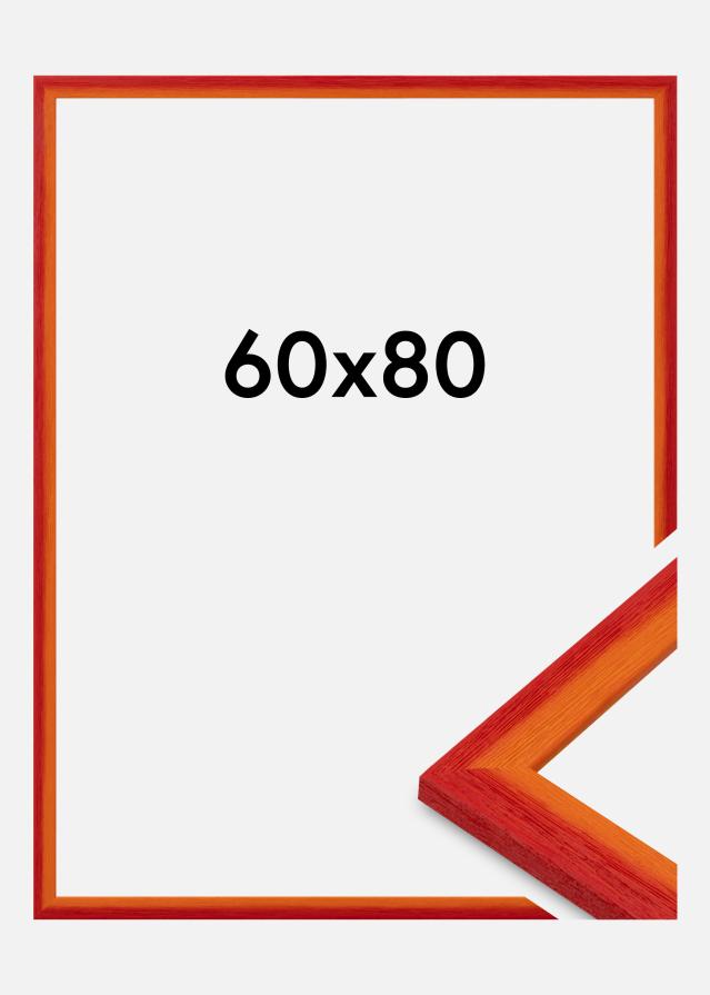 Jämtlands Ramfabrik Rahmen Cornwall Acrylglas Rot 60x80 cm