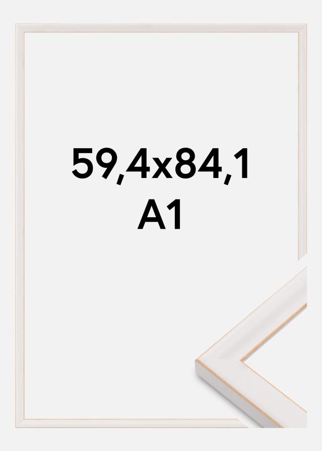 Jämtlands Ramfabrik Rahmen Marie Claire Acrylglas Weiß 59,4x84,1 cm (A1)