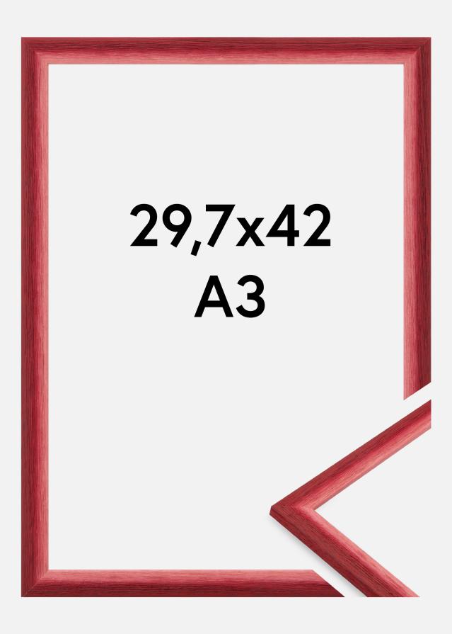 Jämtlands Ramfabrik Rahmen Cornwall Acrylglas Dunkelrot 29,7x42 cm (A3)