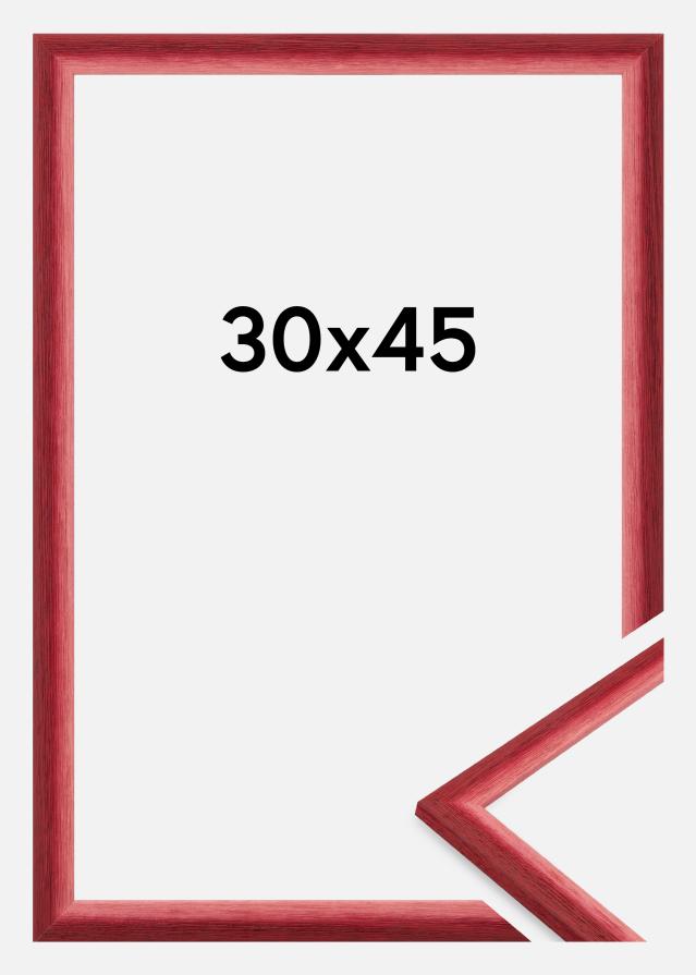 Jämtlands Ramfabrik Rahmen Cornwall Acrylglas Dunkelrot 30x45 cm