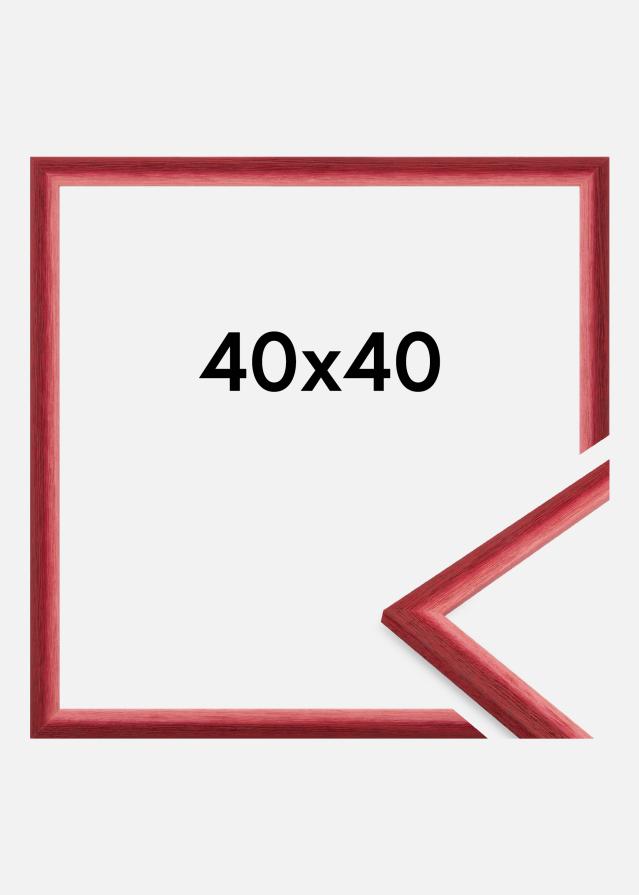 Jämtlands Ramfabrik Rahmen Cornwall Acrylglas Dunkelrot 40x40 cm
