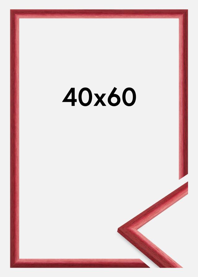 Jämtlands Ramfabrik Rahmen Cornwall Acrylglas Dunkelrot 40x60 cm