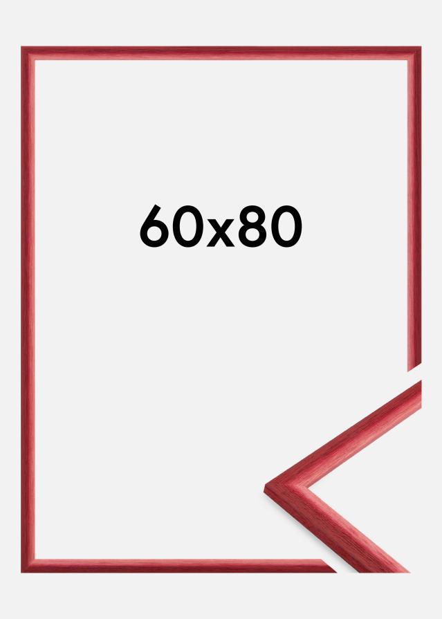 Jämtlands Ramfabrik Rahmen Cornwall Acrylglas Dunkelrot 60x80 cm