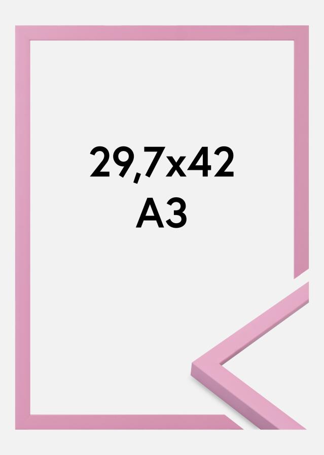 Jämtlands Ramfabrik Rahmen Kent Acrylglas Rosa 29,7x42 cm (A3)