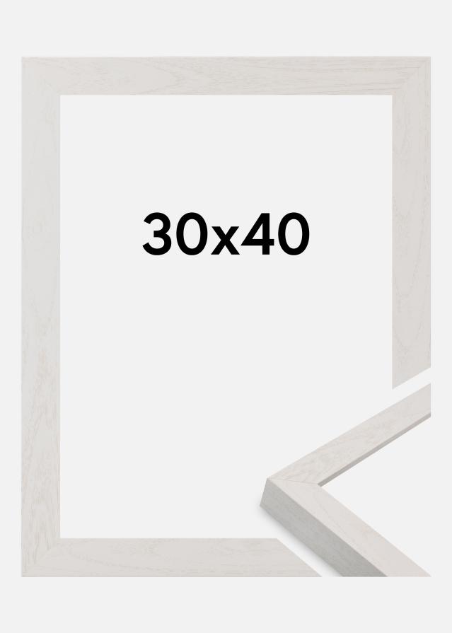 Jämtlands Ramfabrik Rahmen Wells Acrylglas Weiß 30x40 cm
