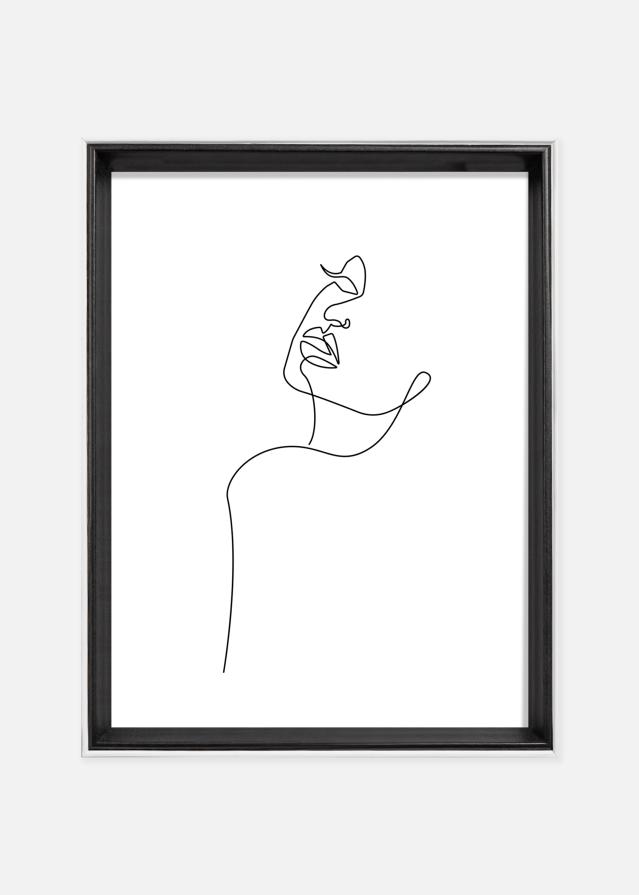 Walther Rahmen Silhouette Schwarz 18x24 cm