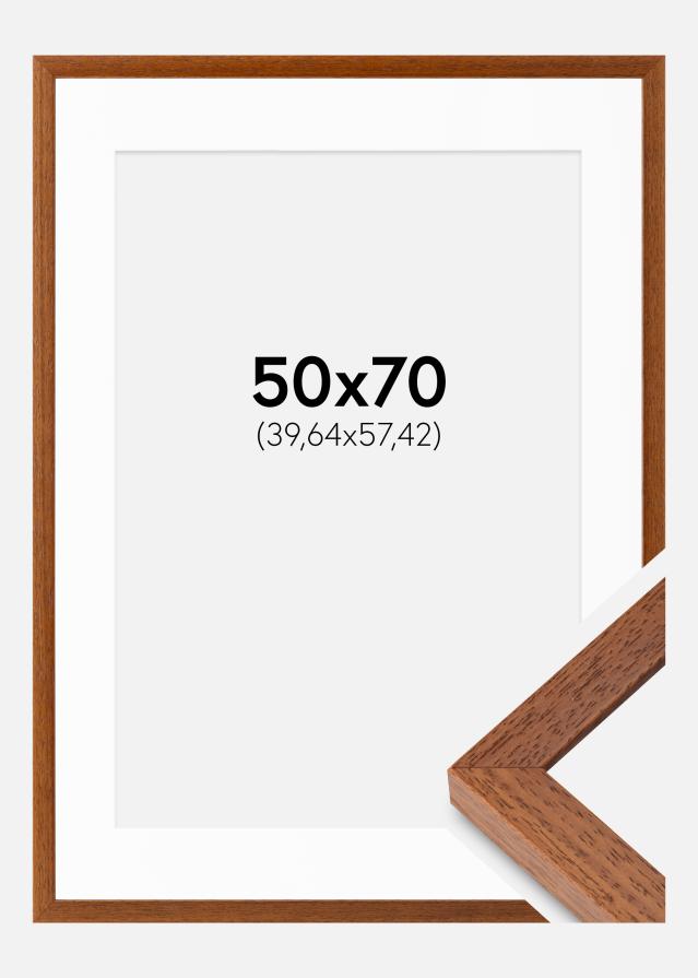 Ram med passepartou Rahmen Hermes Buch 50x70 cm - Passepartout Weiß 16x23 inches