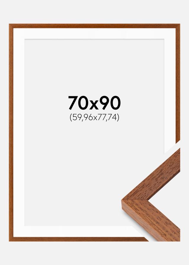 Ram med passepartou Rahmen Hermes Buch 70x90 cm - Passepartout Weiß 24x31 inches