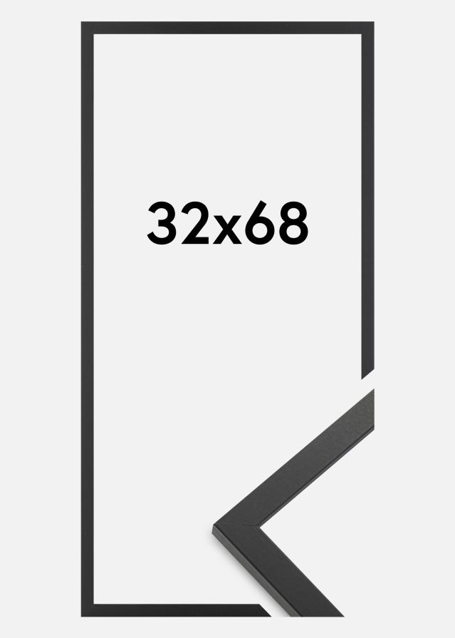 Jämtlands Ramfabrik Rahmen Trendy Acrylglas Schwarz 32x68 cm