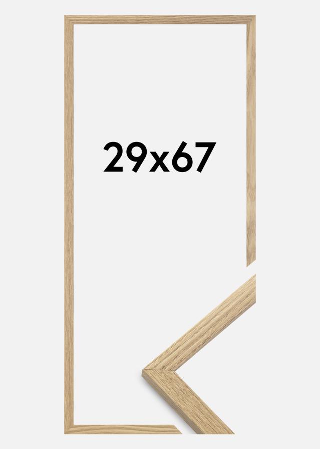 Jämtlands Ramfabrik Rahmen Trendy Acrylglas Eiche 29x67 cm