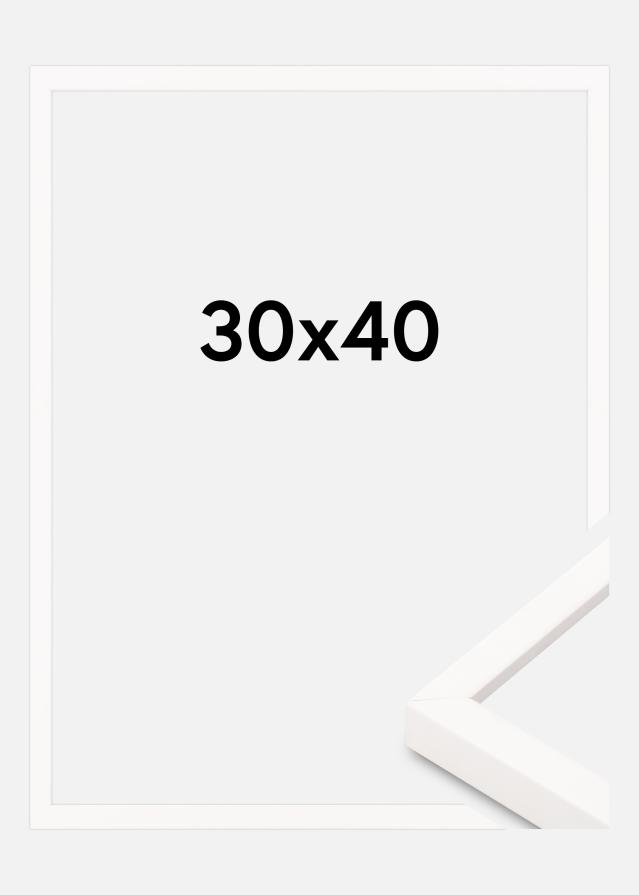 Innova Bilderrahmen Weiss Schmal 30 x 40 cm