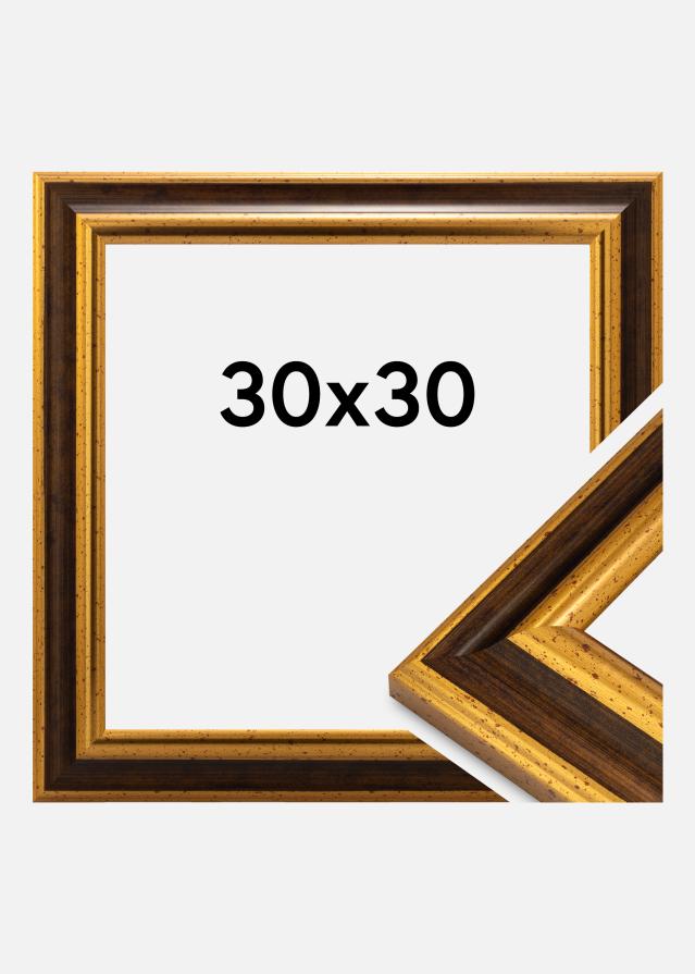 Jämtlands Ramfabrik Rahmen Aberystwyth Acrylglas Gold 30x30 cm