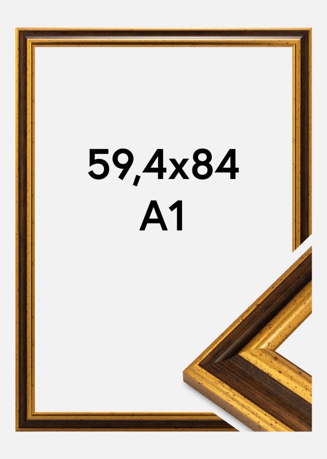 Jämtlands Ramfabrik Rahmen Aberystwyth Acrylglas Gold 59,4x84,1 cm (A1)