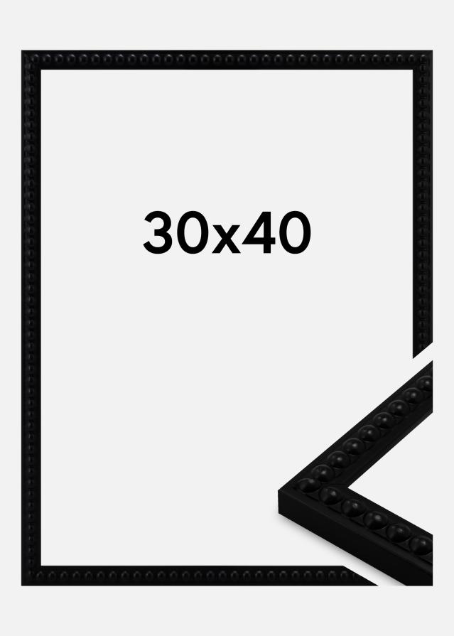 Jämtlands Ramfabrik Rahmen Perla Acrylglas Schwarz 30x40 cm