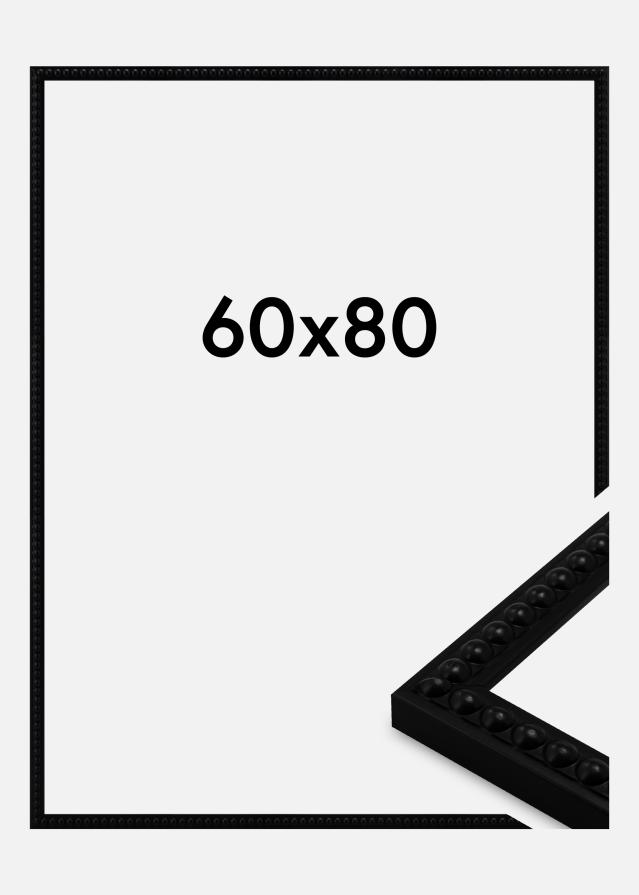 Jämtlands Ramfabrik Rahmen Perla Acrylglas Schwarz 60x80 cm