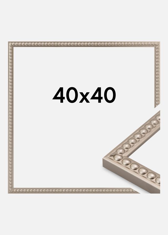 Jämtlands Ramfabrik Rahmen Perla Acrylglas Champagner 40x40 cm