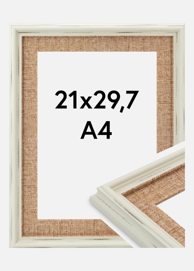 Jämtlands Ramfabrik Rahmen Sandweave Acrylglas Weiß 21x29,7 cm (A4)