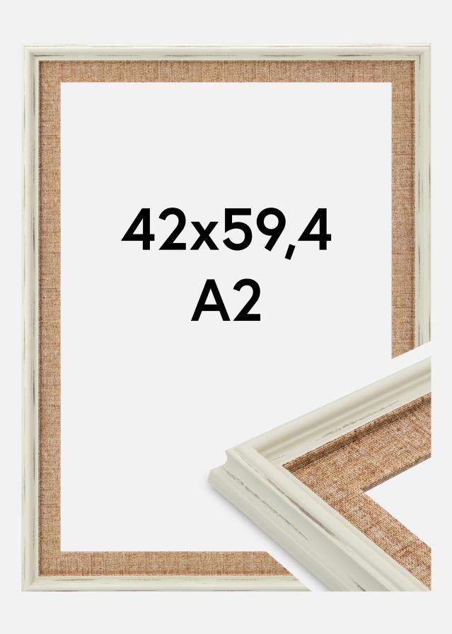 Jämtlands Ramfabrik Rahmen Sandweave Acrylglas Weiß 42x59,4 cm (A2)
