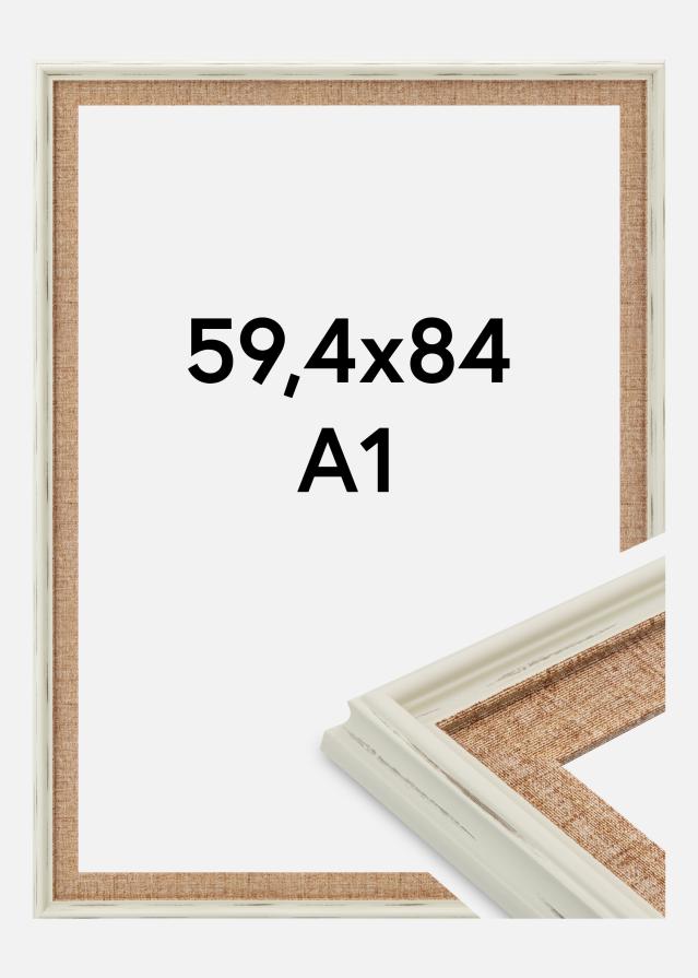 Jämtlands Ramfabrik Rahmen Sandweave Acrylglas Weiß 59,4x84 cm (A1)