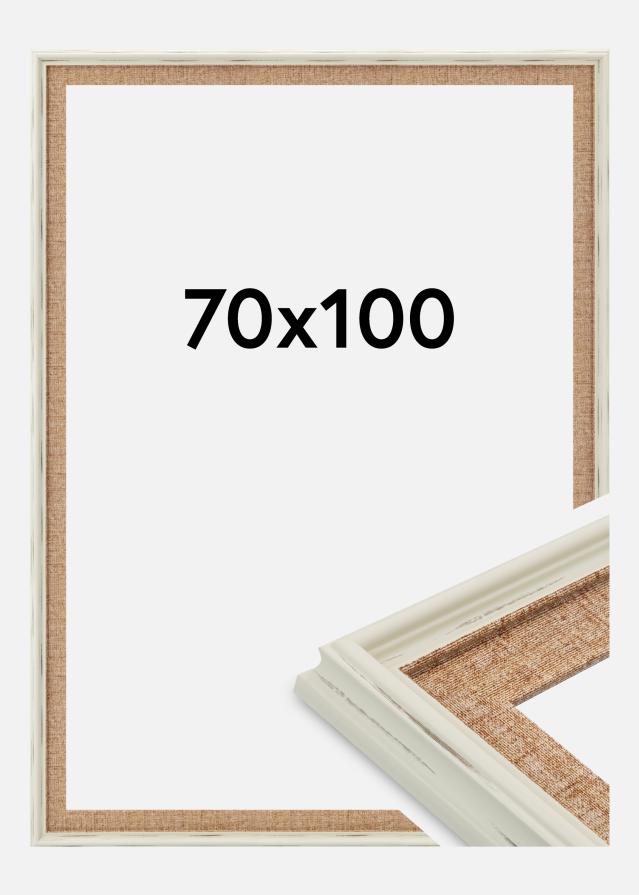Jämtlands Ramfabrik Rahmen Sandweave Acrylglas Weiß 70x100 cm
