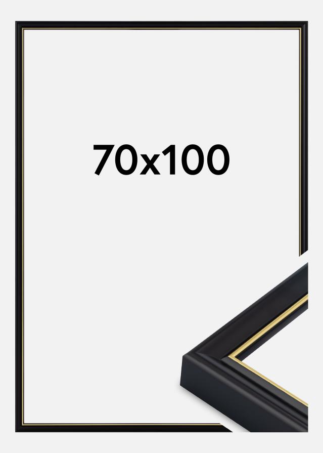 Jämtlands Ramfabrik Rahmen Canterbury Acrylglas Schwarz 70x100 cm