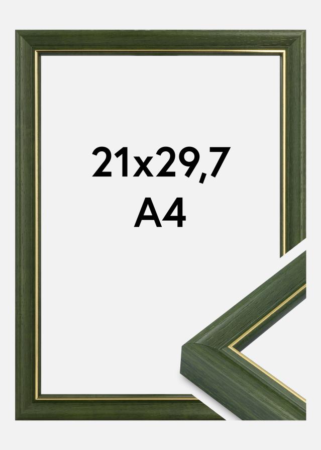 Jämtlands Ramfabrik Rahmen Canterbury Acrylglas Grün 21x29,7 cm (A4)