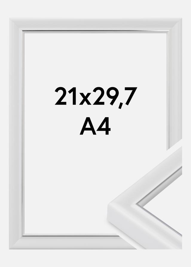 Jämtlands Ramfabrik Rahmen Canterbury Acrylglas Weiß 21x29,7 cm (A4)