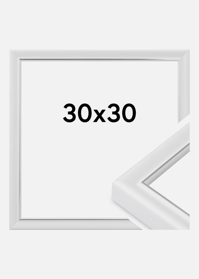 Jämtlands Ramfabrik Rahmen Canterbury Acrylglas Weiß 30x30 cm