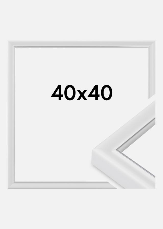 Jämtlands Ramfabrik Rahmen Canterbury Acrylglas Weiß 40x40 cm