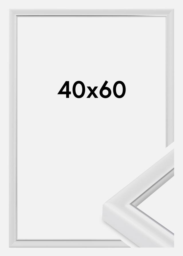 Jämtlands Ramfabrik Rahmen Canterbury Acrylglas Weiß 40x60 cm