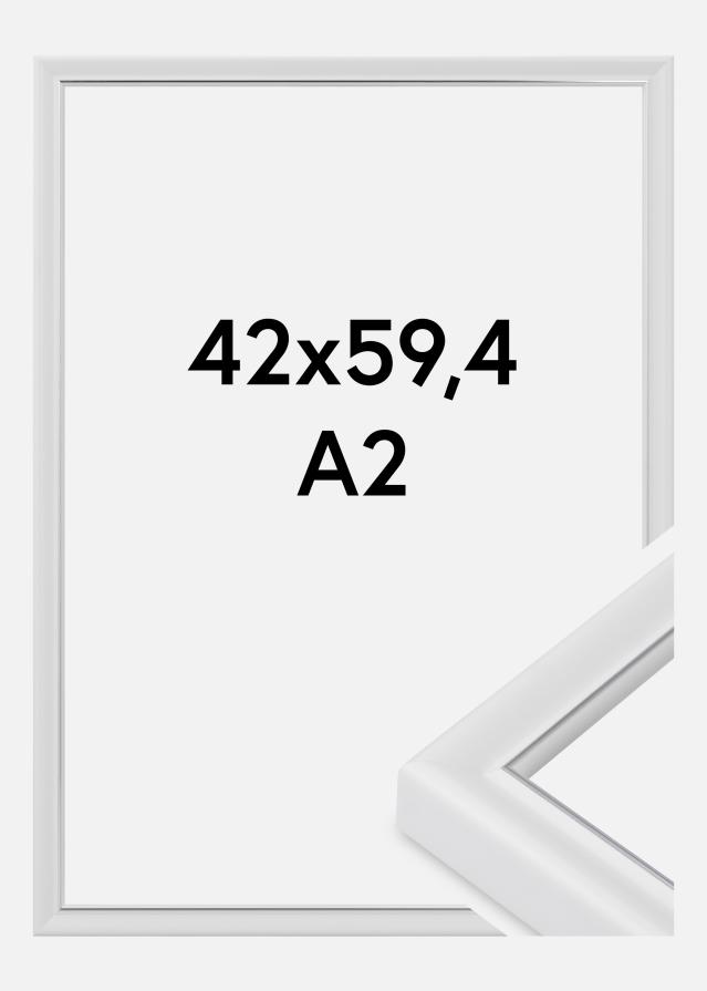 Jämtlands Ramfabrik Rahmen Canterbury Acrylglas Weiß 42x59,4 cm (A2)