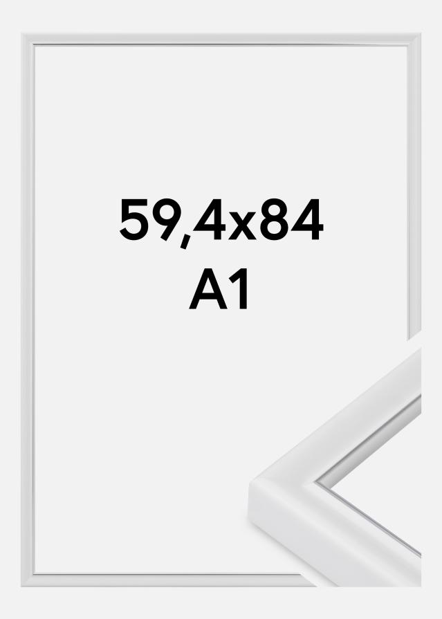 Jämtlands Ramfabrik Rahmen Canterbury Acrylglas Weiß 59,4x84,1 cm (A1)