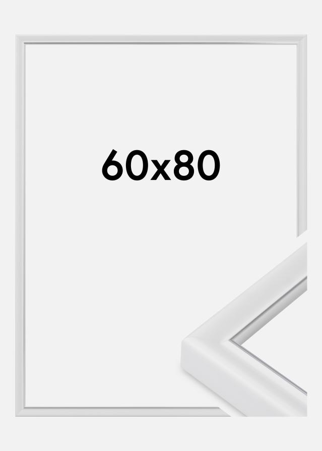 Jämtlands Ramfabrik Rahmen Canterbury Acrylglas Weiß 60x80 cm