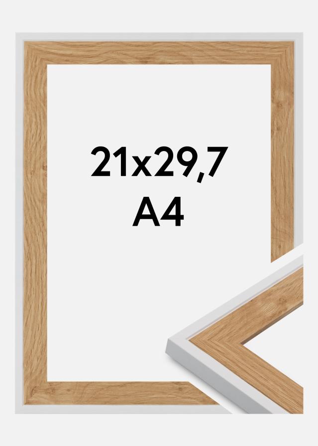 Jämtlands Ramfabrik Rahmen Clearline Acrylglas Weiß 21x29,7 cm (A4)