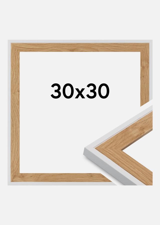 Jämtlands Ramfabrik Rahmen Clearline Acrylglas Weiß 30x30 cm