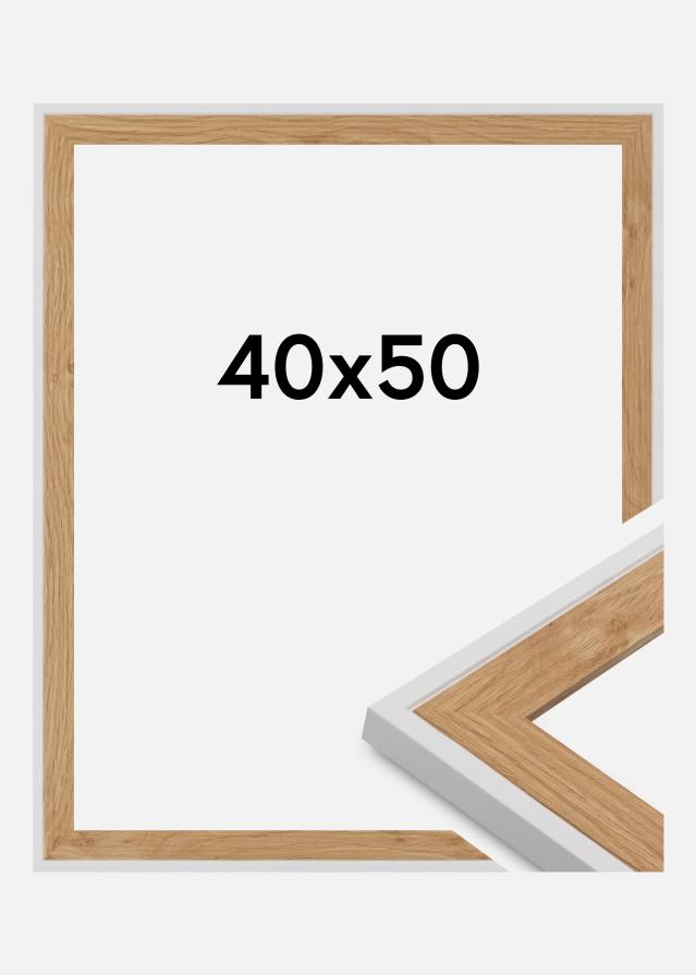 Jämtlands Ramfabrik Rahmen Clearline Acrylglas Weiß 40x50 cm