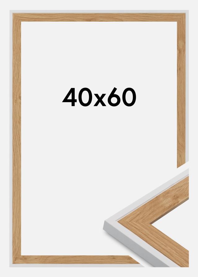 Jämtlands Ramfabrik Rahmen Clearline Acrylglas Weiß 40x60 cm