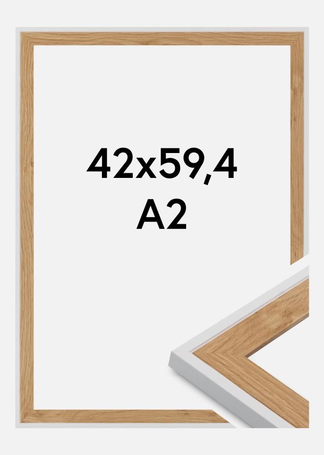 Jämtlands Ramfabrik Rahmen Clearline Acrylglas Weiß 42x59,4 cm (A2)