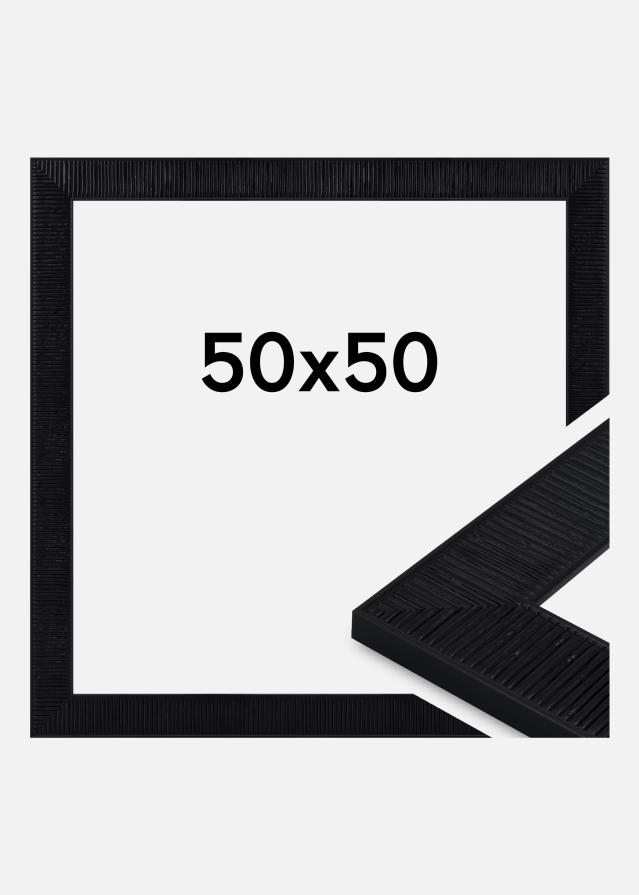 Jämtlands Ramfabrik Rahmen Lund Acrylglas Schwarz 50x50 cm