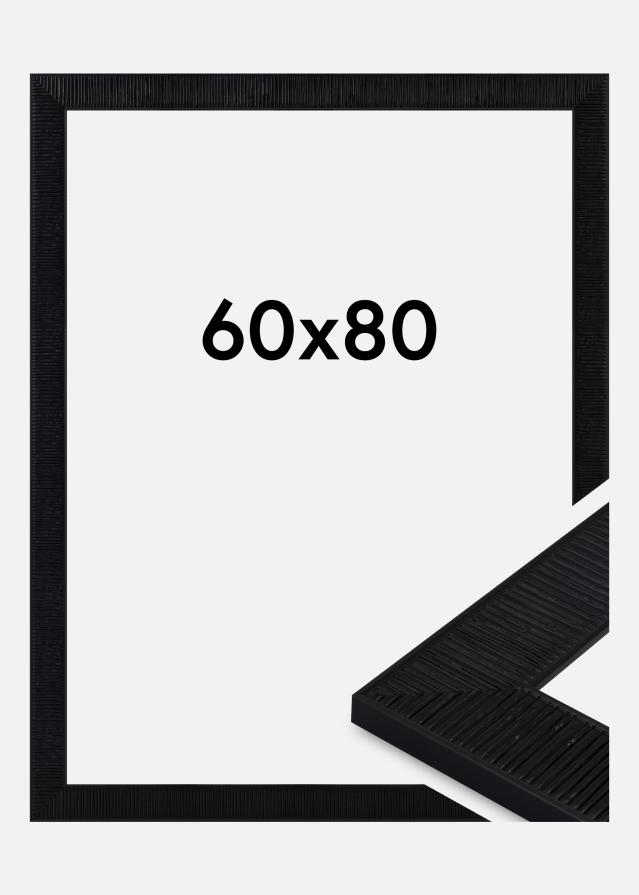 Jämtlands Ramfabrik Rahmen Lund Acrylglas Schwarz 60x80 cm