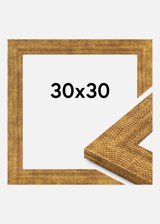 Jämtlands Ramfabrik Rahmen Linea Acrylglas Gold 30x30 cm