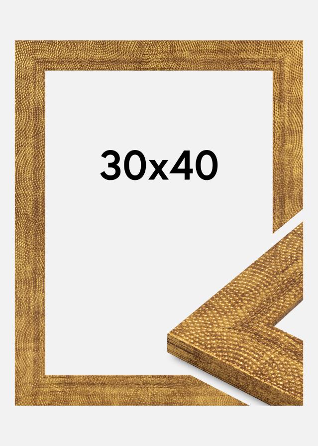 Jämtlands Ramfabrik Rahmen Linea Acrylglas Gold 30x40 cm