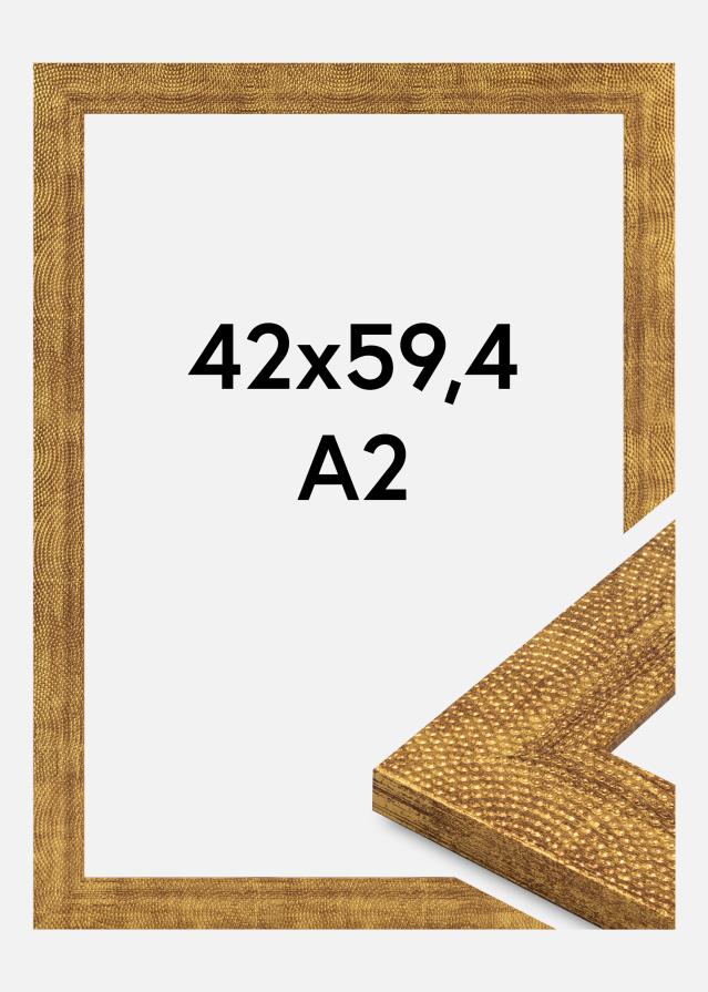 Jämtlands Ramfabrik Rahmen Linea Acrylglas Gold 42x59,4 cm (A2)