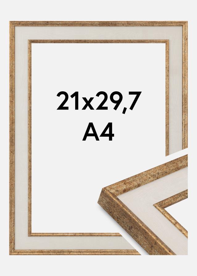 Jämtlands Ramfabrik Rahmen Dolly Acrylglas Gold 21x29,7 cm (A4)
