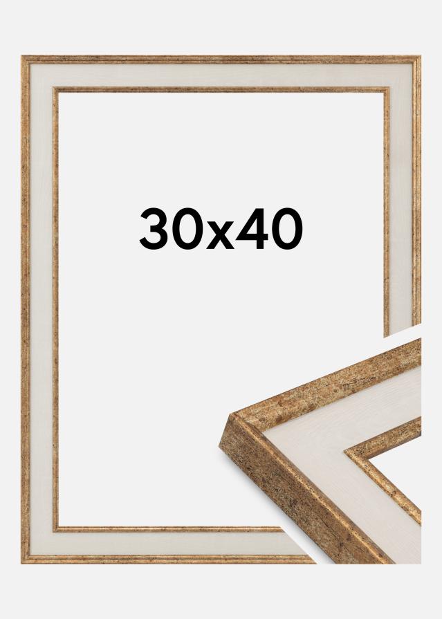 Jämtlands Ramfabrik Rahmen Dolly Acrylglas Gold 30x40 cm