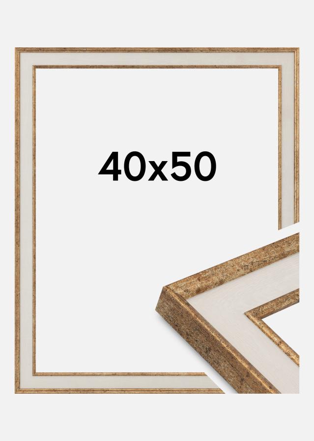 Jämtlands Ramfabrik Rahmen Dolly Acrylglas Gold 40x50 cm