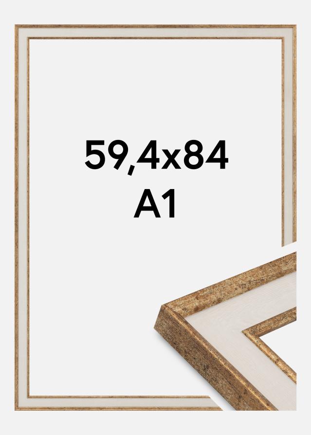 Jämtlands Ramfabrik Rahmen Dolly Acrylglas Gold 59,4x84 cm (A1)