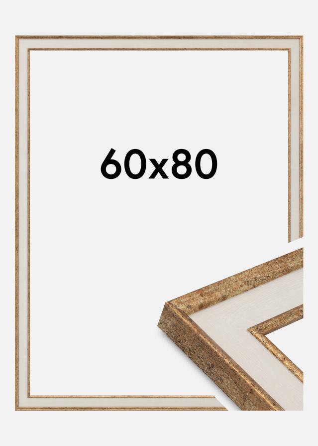 Jämtlands Ramfabrik Rahmen Dolly Acrylglas Gold 60x80 cm