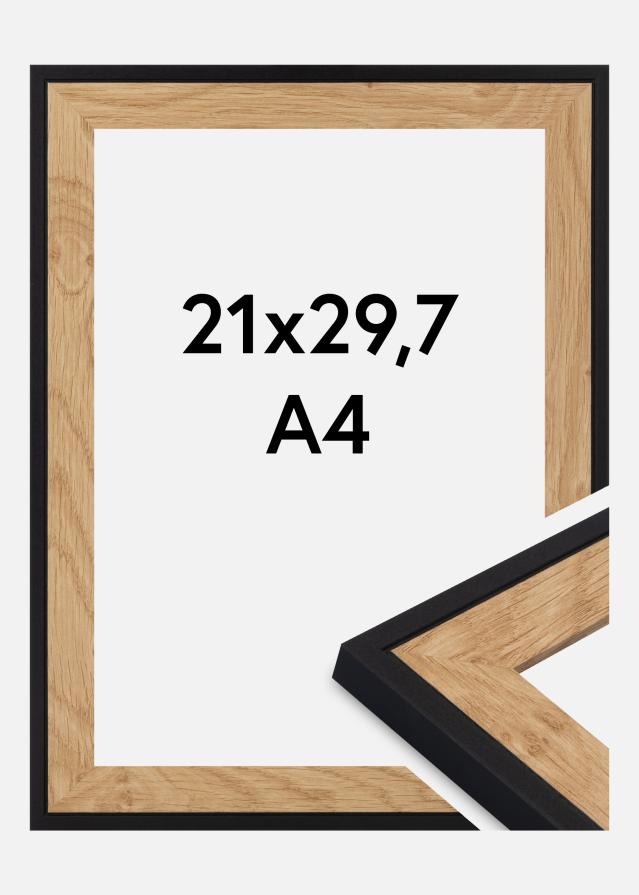 Jämtlands Ramfabrik Rahmen Iris Acrylglas Schwarz 21x29,7 cm (A4)